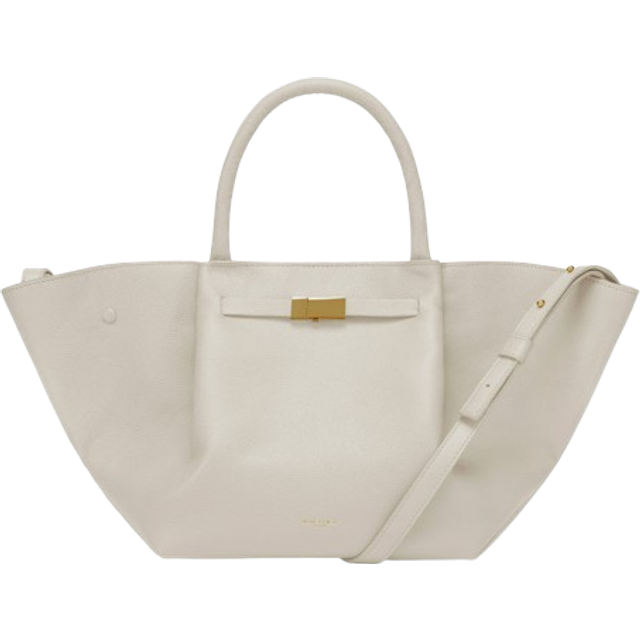 Demellier Womens Off White the Midi New York Leather Tote Bag - OFF WHITE