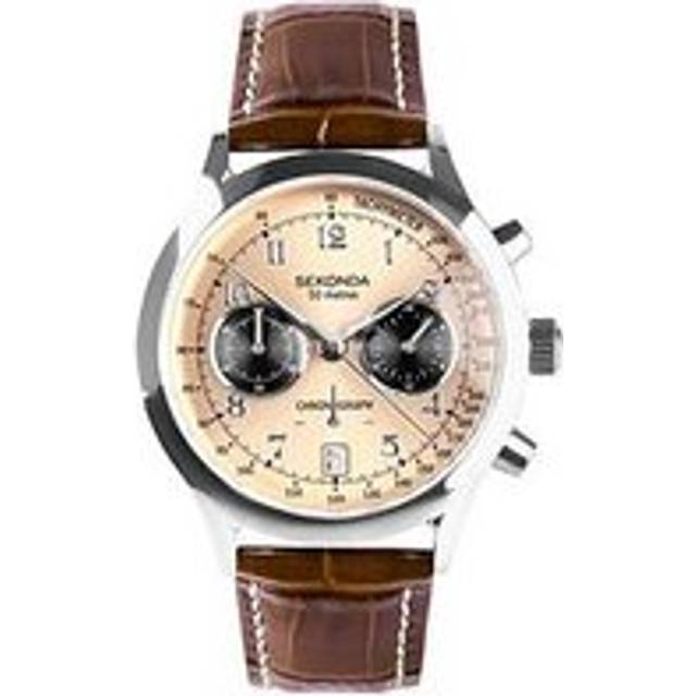 Sekonda Archer Silver & Rose Gold Chronograph watch 30236