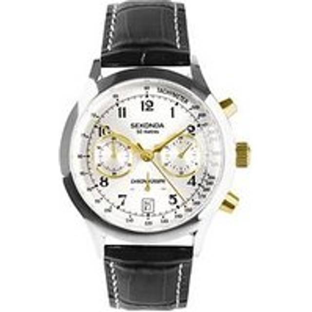 Sekonda 30235 Chronograph Black Strap Watch - W31395
