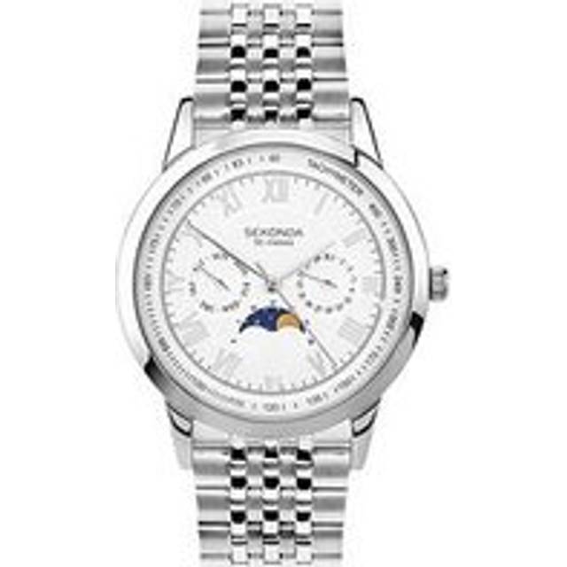 Sekonda Armstrong Moonphase Silver Watch 30229