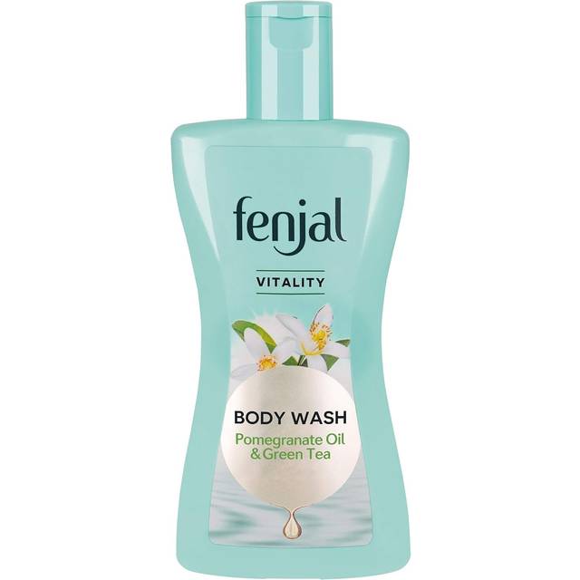 Fenjal Vitality Body Wash, Pomegranate Oil & Green Tea, Gentle Cleanser - 200ml