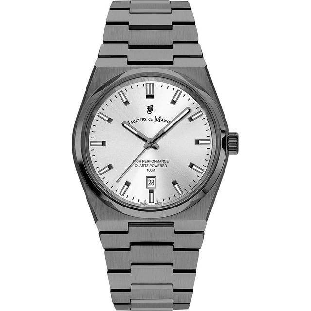 Jacques Du Manoir Swiss-made Horizon Gents Black Bracelet Watch, Black, Men
