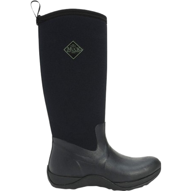 (4 UK, Black/Black) Muck Boots Unisex Arctic Adventure Pull On Wellington Boots