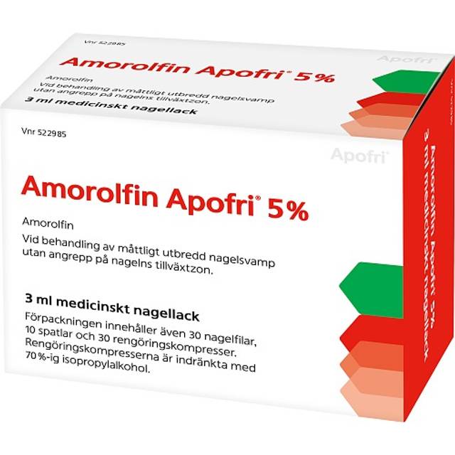 Amorolfin Apofri, medicinskt nagellack 5 %, 3 ml