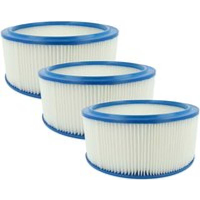 Vhbw - 3x Filter Element compatible with Hilti vcd 50, vcu 60 Wet/Dry Vacuum Cleaner