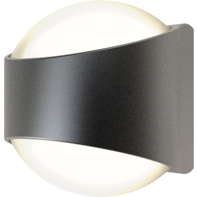Ansell Misano Curve IP65 Bi-Directional Wall Light 4000K Graphite
