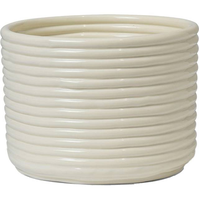 Ferm Living Corduroy kruka Ø20x15 cm Off white