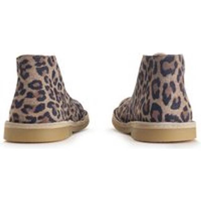 Colorado, Leopard nubuck lace-up girls desert boots