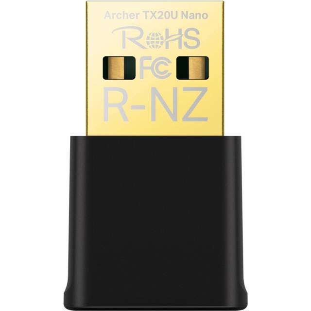 TP-Link Nano USB WiFi 6 Adapter för PC Archer TX20U Nano - AX1800 2.4G/5G Dual-Band trådlös Nätverksadaptrar för PC, OFDMA, MU-MIMO, WPA3, resestorlek, stödjer Windows 11/10
