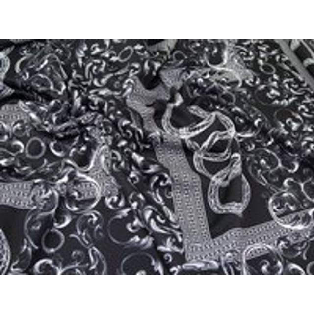 Deadstock Scuba Stretch Knit Fabric Black & White