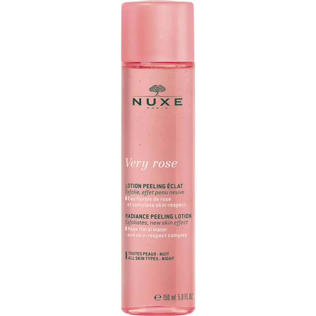 Nuxe Very Rose Radiance Peeling Lotion Uppljusande skrubb för alla hudtyper 150 ml