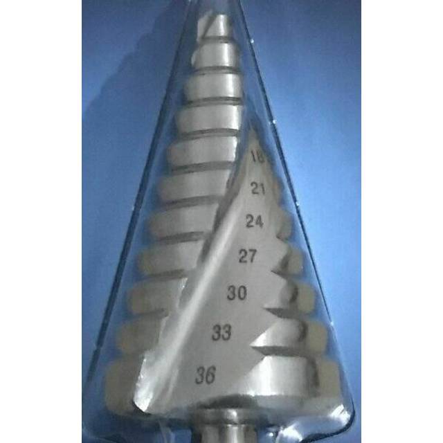 Erbauer straight shank step drill bit dra34480 6-36mm rrp £40