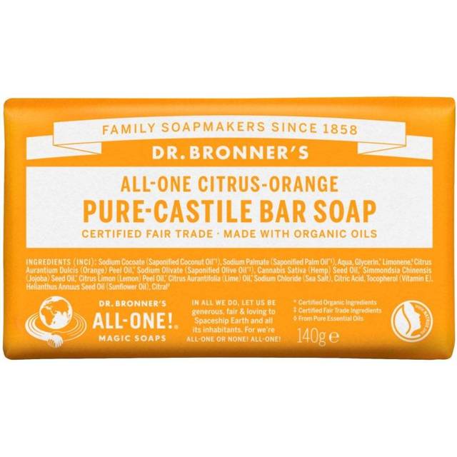 Dr.Bronner's Bar Soap Citrus-Orange 140 g