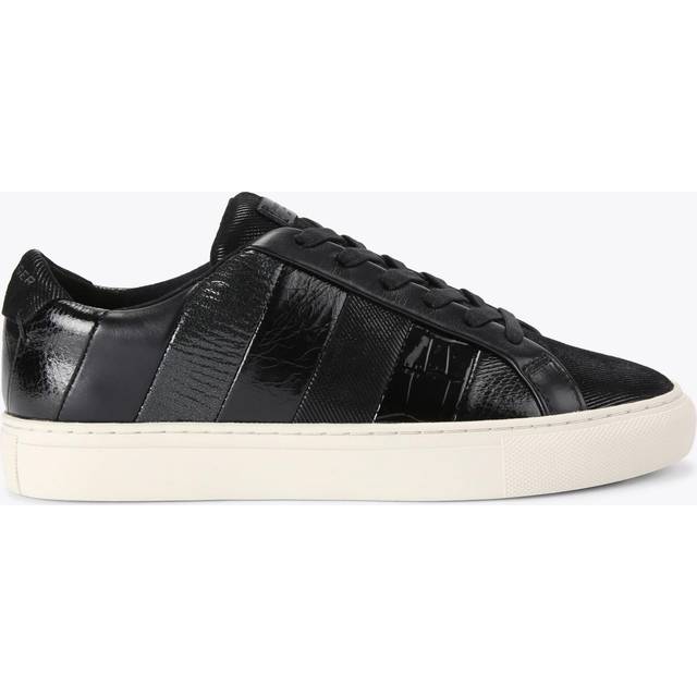Kurt Geiger London Womens Leather Lane Stripe Sneakers - Black Leather (archived) - Size UK 3