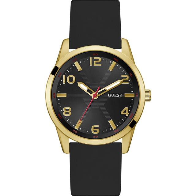 Guess Mens Monte Gold Tone Black Dial Watch GW0805G2