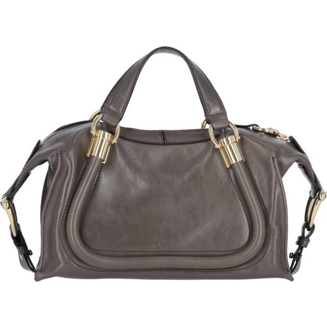ChloÃ© Women&#39;s Paraty 24 Piccola Leather Shoulder Bag in Mud | CHC24AS751N82 Color 036 (One Size)