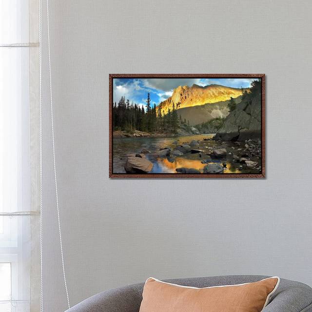Nokhu Crags, Hornfel Layers Carved By Glaciers, Medicine Bow Range, Colorado II by Tim Fitzharris - Gallery GiclÃ©e on Canvas - Classic Wood Framed (66.04 cm H x 45.72 cm W)