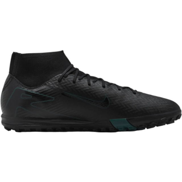 Nike Jr. Mercurial Superfly 10 Academy Younger/Older Kids' Turf High-Top Football Shoes - Black - 4