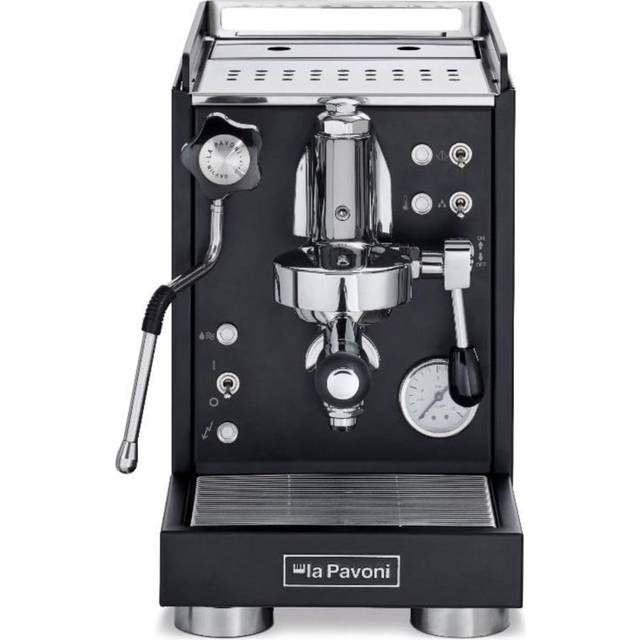 La Pavoni LPSMCB01EU, Halvprofessionell kaffemaskin Mini Cellini, Black mat