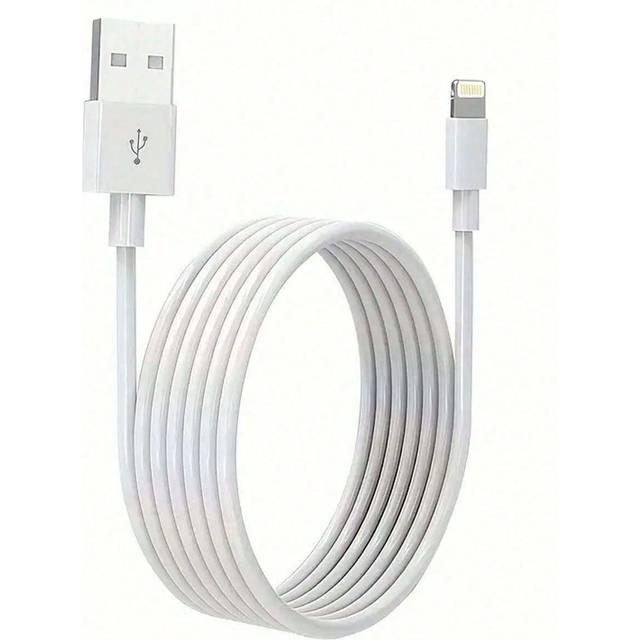SHEIN 3.3ft/6.6ft Charger Cable Lightning Data Cable, MFi Certified USB A Charging Cable Compatible With Iphone 13 12 11 Mini Pro XR Xs Max X SE 8 7 6 Plus