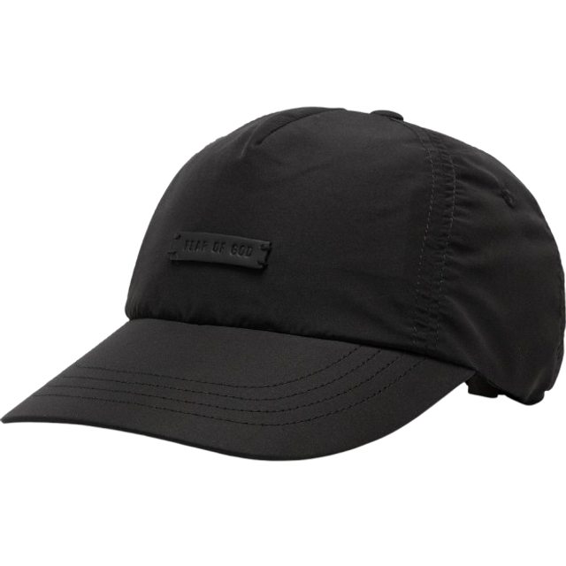 Fear of God Black Tech Nylon Baseball Cap - 001 Black - S-M