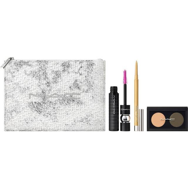 MAC Snowtrance Eye Kit for Women - 4 Pc 0.1oz Eye Shadow Duo  0.41oz M-A-C Stack Mascara - Black  0.01oz M-A-C Colour Excess Gel Pencil Eye Liner - Go