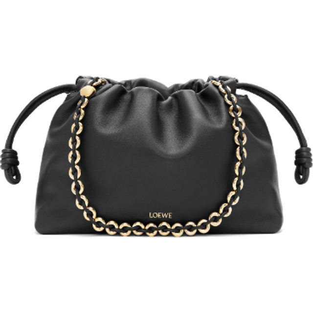Loewe Flamenco Small leather clutch - black (One Size)