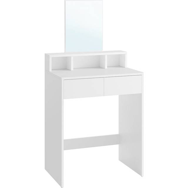 Rectangular Mirror Dressing Table, White / 60W x 127H cm