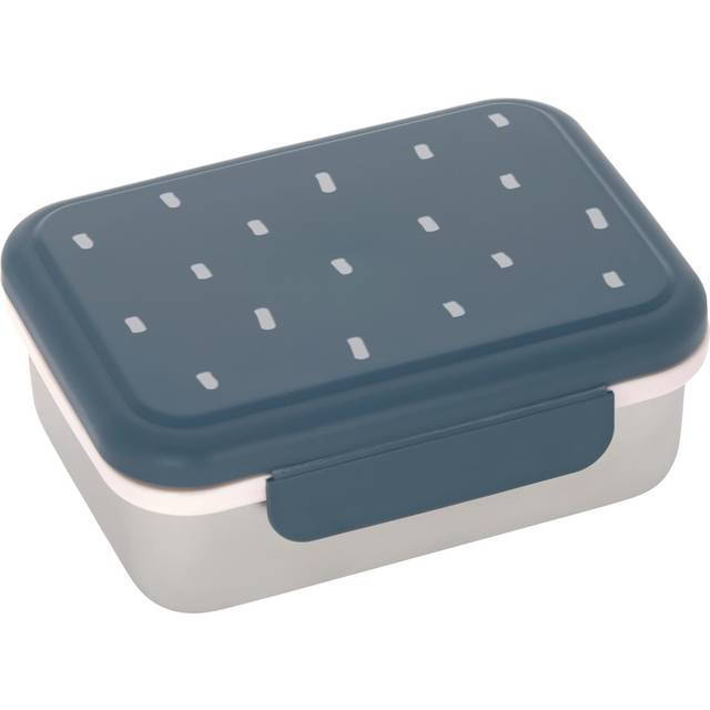 LÄSSIG Barn brödlåda i rostfritt stål hållbar lunchlåda dagis skola/lyckliga utskrifter ljus oliv