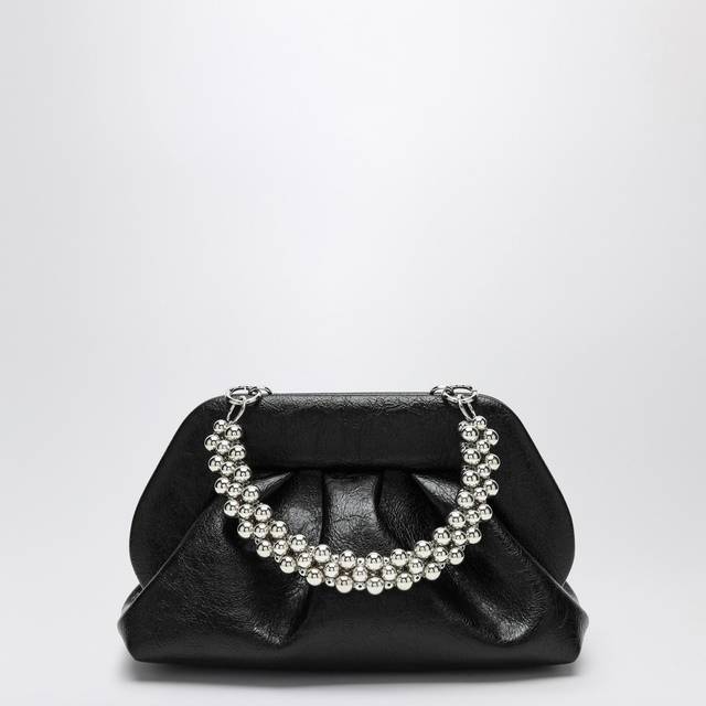 THEMOIRè, Clutches, female, Black, ONE SIZE, TIA Handle Beads Black