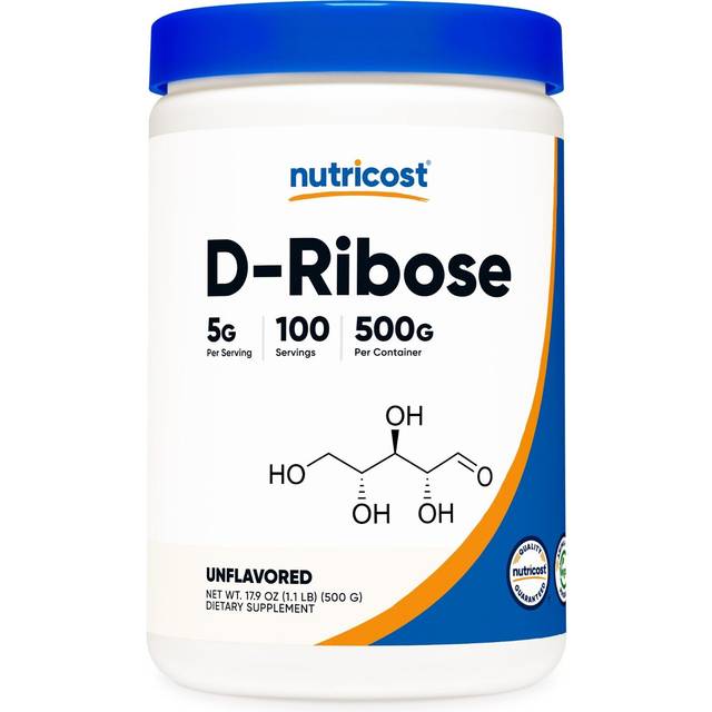 Nutricost  D-Ribose  Unflavored  17.9 oz (500 g)