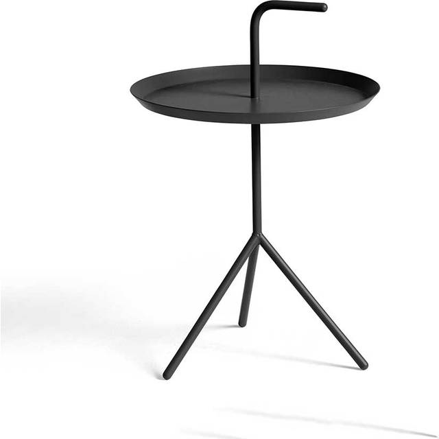 HAY - DLM Side Table - schwarz/pulverbeschichtet/H x Ø 42,7x38cm/gesamte Höhe 56cm - black (58.0 x &#8960;38.0cm)