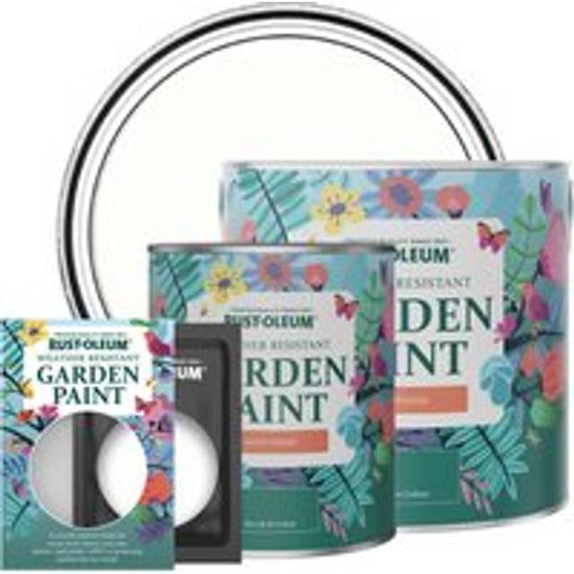 Rust-Oleum Garden Paint, Satin Finish - CHALK WHITE - 10ml - White