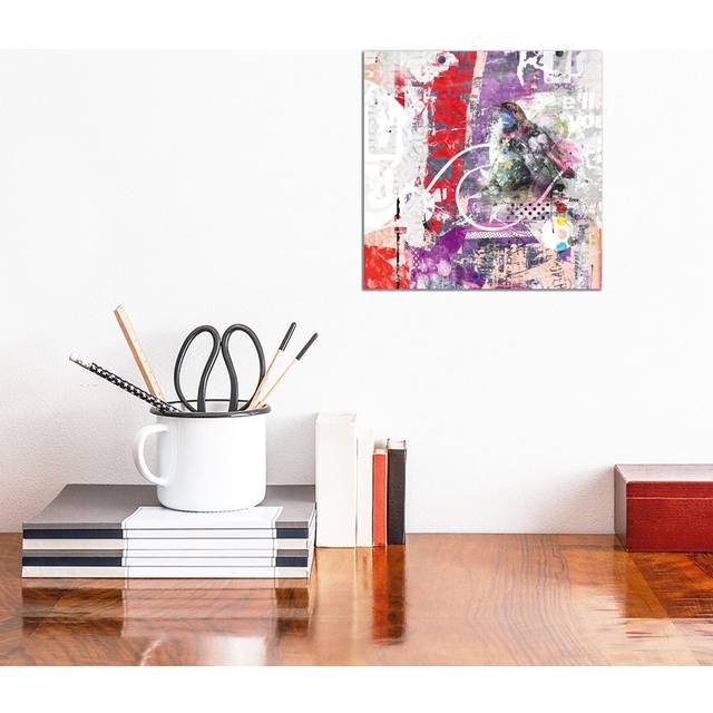 Nestology by Teis Albers - No Frame Gallery-Wrapped Canvas Giclée on Canvas - White;Silver;Cream;Orchid Pink;Violet (30.48cm H x 30.48cm W)