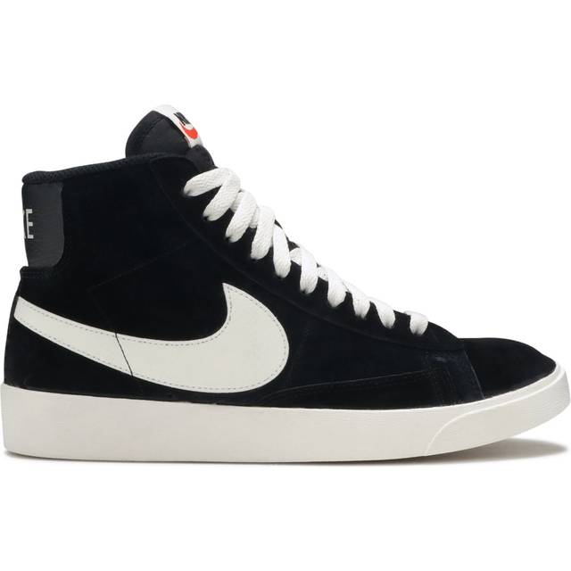(WMNS) Nike Blazer Mid Vintage Suede 'Black' AV9376-001 - Black/Sail
