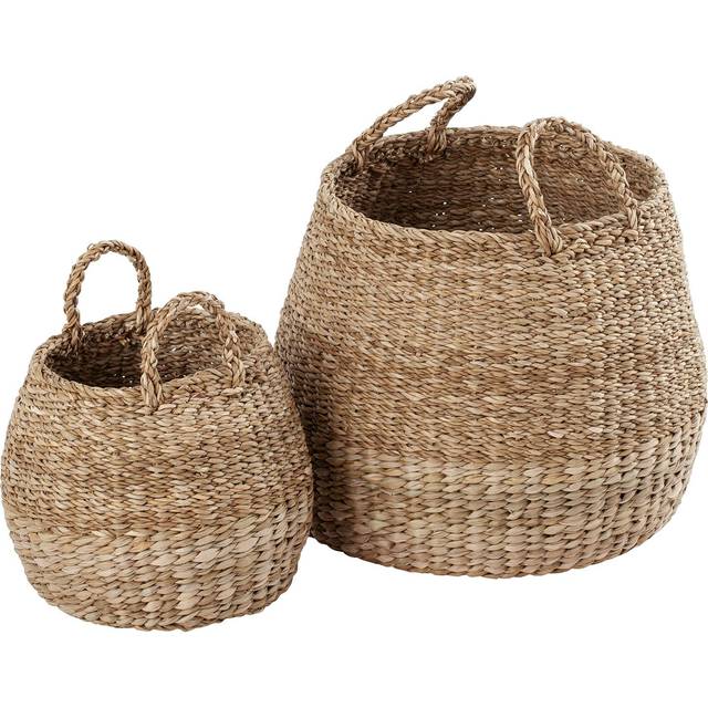 Dixie Esther storage basket with handle 2-pack Natural