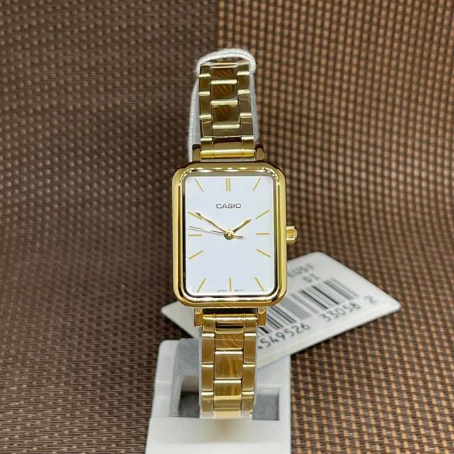 Casio Standard Analog Gold Tone Stainless Steel White Dial Quartz LTP-V009G-7E Women's Watch