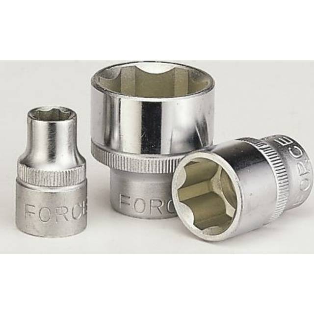 Force Socket 3/8", 6-sided wave profile 18mm 53718