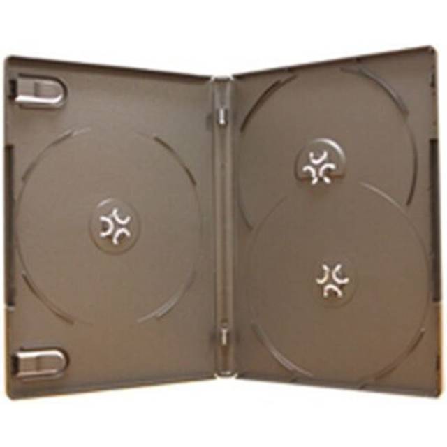 10 x Dragon Trading Black 14mm 3 Disc DVD Case - 10 Pack
