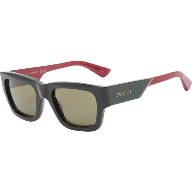 Gucci GG1668S 003, SQUARE Sunglasses, MALE, available with prescription - Black