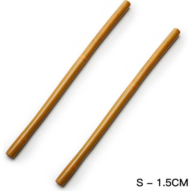 (a-2Pcs -S) Natural Bamboo Massage Stick Wood Therapy Fitness Stick Gua Sha Massage Muscle Pain Relief Maderoterapia Massager Anti-Cellulite