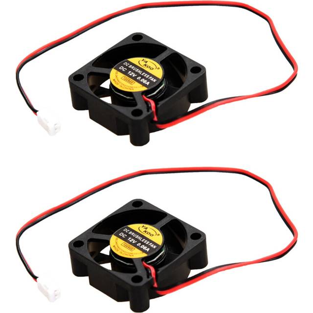 2X 30mm x 30mm x 10mm 3010S 12V 0.06A Brushless DC Cooling Fan