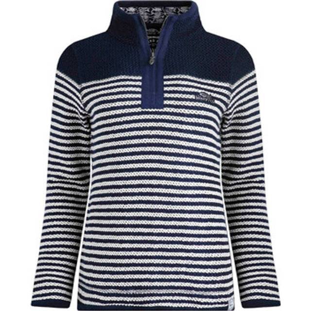 Weird Fish Womens Juilet Eco 1/4 Zip - Navy - 12