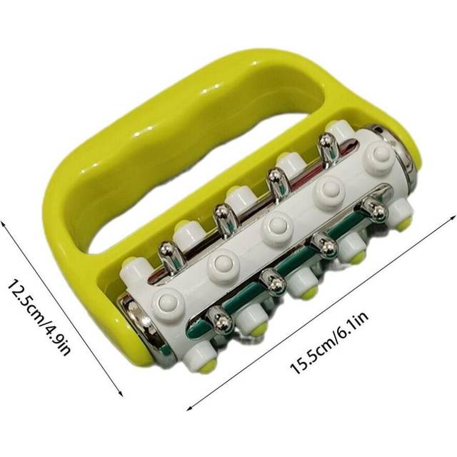 (a-Yellow) Roller Massager Body Fat Massager Muanual And Easy To Use Body Massage Tool For Men And Women