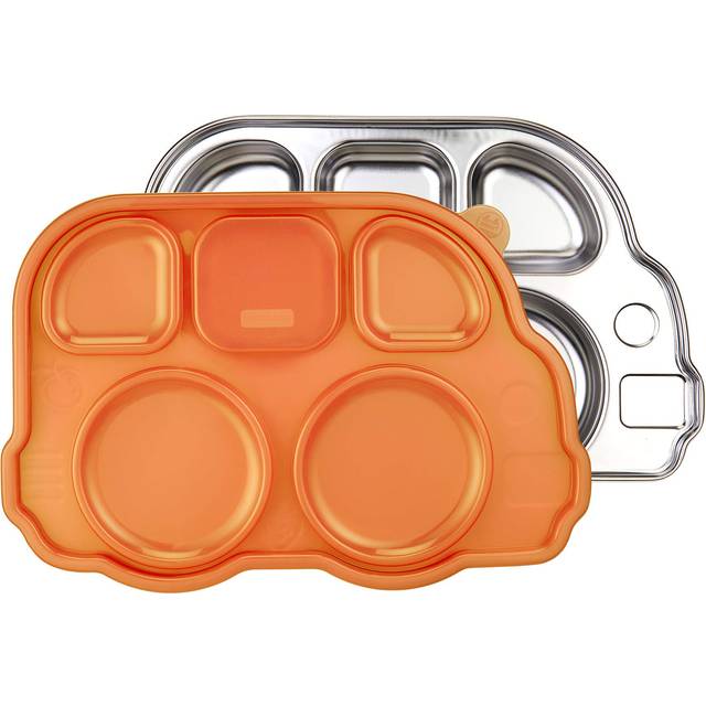 Innobaby Stainless Bus Plate with Airtight Sectional Lid  The Original