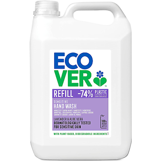 Ecover hand soap refill 5l lavender aloe vera moisturizing natural eco-friendly