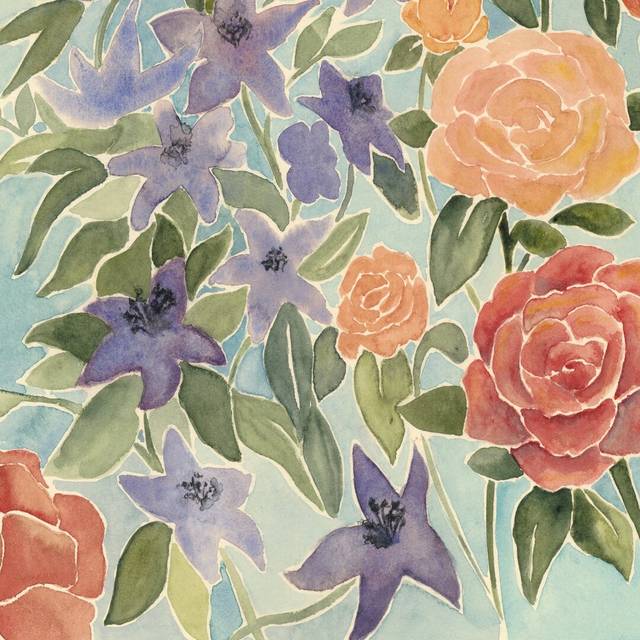 Flowers for Lilly III by Grace Popp - Wrapped Canvas Painting (122cm H x 122cm W)