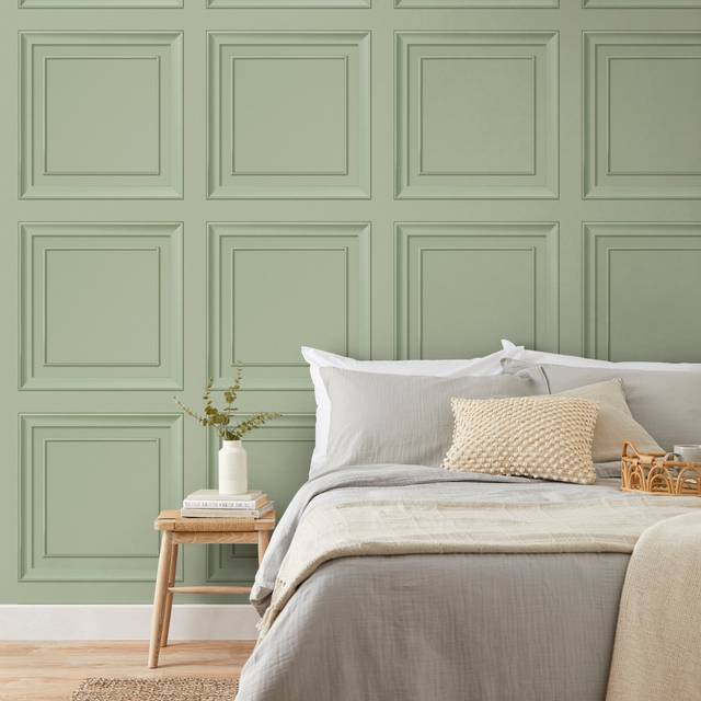 Fine Decor Decorative Panel Wallpaper -Sage - Age