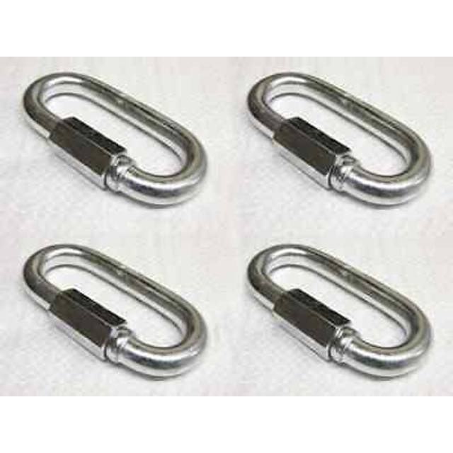 Securefix Direct - X4 10MM Galvanised Standard Quick Link - Rope Secure Attach Galv Maillon