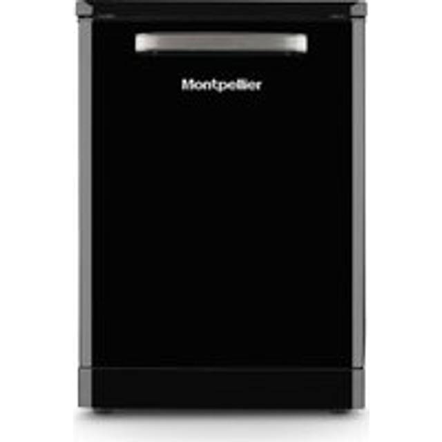 Montpellier 13 Place, 5 Program, Freestanding Dishwasher In Black, Black